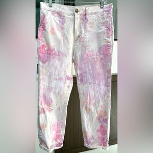 One of a Kind Hand-Painted J. Crew Stretch Utility Cargos - 28